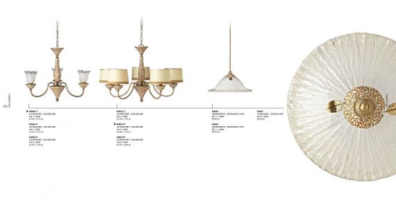 CARRIL de candelabros de porcelana serie ORO ANTICO