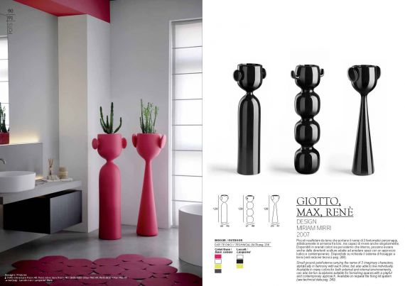 GIOTTO Plust Collection serie macetas/MAX/RENE